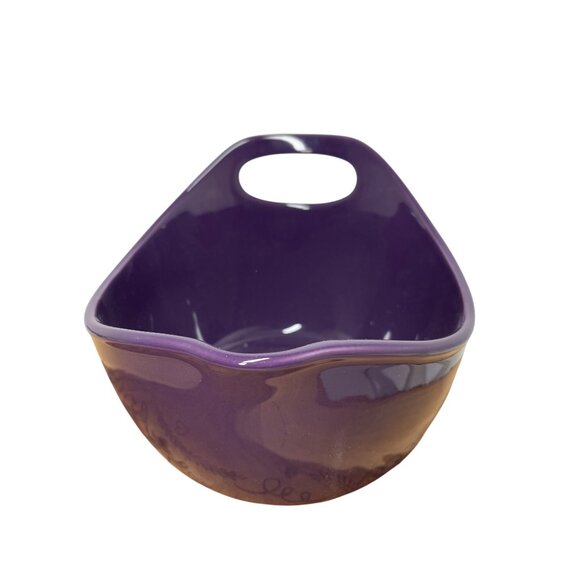 Rachael Ray 2 Quart Mixing Bowl SET with Pour Spout and Handle Plum Purple - Picture 1 of 5